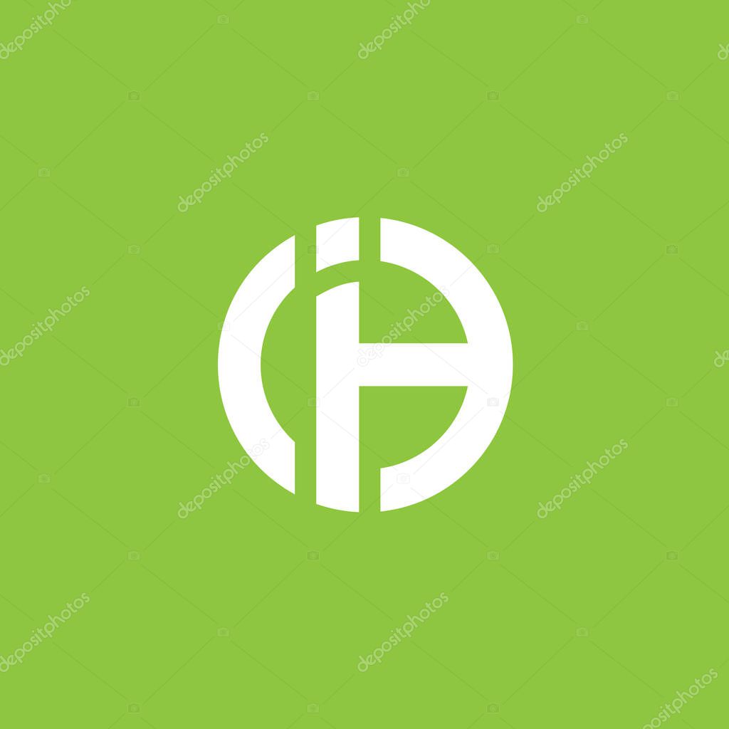 IH Letter monogram Initial Logo Design Template Vector Illustration. IH elegant and Professional icon desig