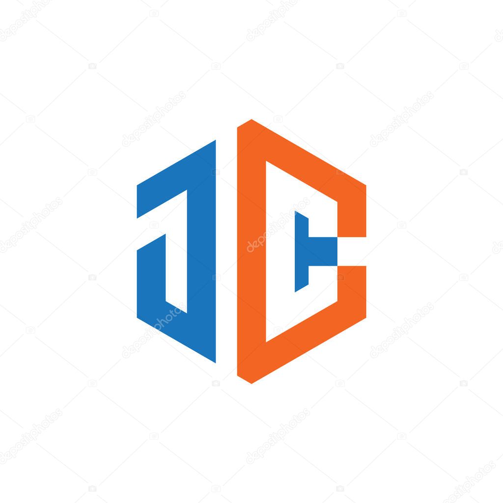 JCC Letter monogram Initial Logo Design Template Vector Illustration. JCC elegant and Professional icon desig