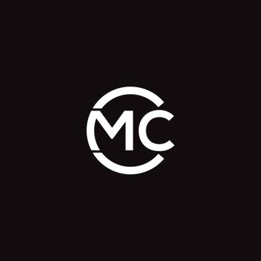 CMC Harf Monogramı İlk Logo Tasarım Şablonu Vektör İllüstrasyonu. CMC zarif ve Profesyonel simge dekoru