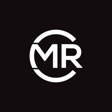 CMR Harf Monogramı İlk Logo Tasarım Şablonu Vektör İllüstrasyonu. CMR zarif ve Profesyonel simge dekoru