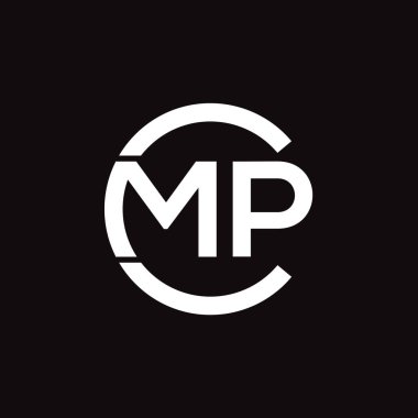 CMP Harf monogramı İlk Logo Tasarım Şablonu Vektör İllüstrasyonu. CMP zarif ve Profesyonel simge dekoru