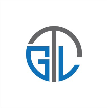 GTL Harf monogramı İlk Logo Tasarım Şablonu Vektör İlülasyonu. GTL zarif ve Profesyonel simge dekoru