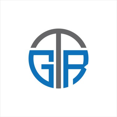 GTR Letter monogramı İlk Logo Tasarım Şablonu Vektör İlülasyonu. GTR zarif ve Profesyonel simge dekoru