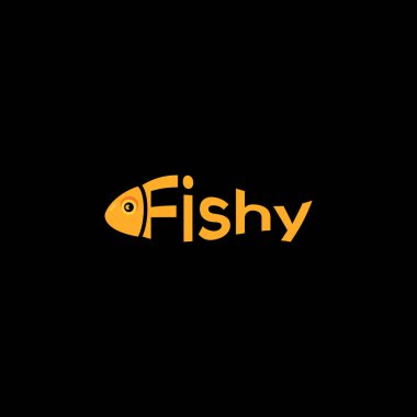 FISHY Letter monogramı İlk Logo Tasarım Şablonu Vektör İlülasyonu. FISHY zarif ve Profesyonel simge dekoru