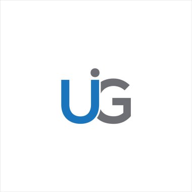 UIG Harf monogramı İlk Logo Tasarım Şablonu Vektör İlülasyonu. UIG zarif ve Profesyonel simge dekoru