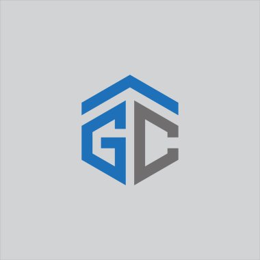 AGC Harf monogramı İlk Logo Tasarım Şablonu Vektör İllüstrasyonu. AGC zarif ve Profesyonel simge arzusu