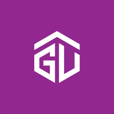AGU Harf Monogramı İlk Logo Tasarım Şablonu Vektör İllüstrasyonu. AGU zarif ve profesyonel simge arzusu
