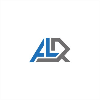 ALR Harf monogramı İlk Logo Tasarım Şablonu Vektör İllüstrasyonu. ALR zarif ve Profesyonel simge dekoru