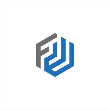 FW Harf monogramı İlk Logo Tasarım Şablonu Vektör İllüstrasyonu. FW zarif ve Profesyonel simge dekoru