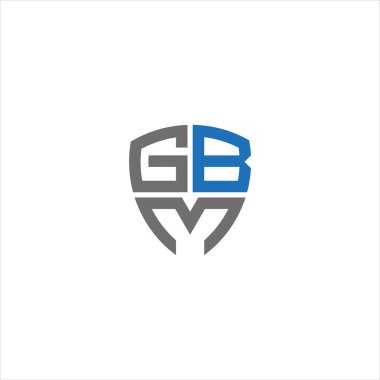 GBM Harf monogramı İlk Logo Tasarım Şablonu Vektör İllüstrasyonu. GBM zarif ve Profesyonel simge dekoru