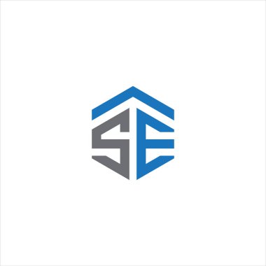 ASE Harf monogramı İlk Logo Tasarım Şablonu Vektör İllüstrasyonu. ASE zarif ve Profesyonel simge dekoru