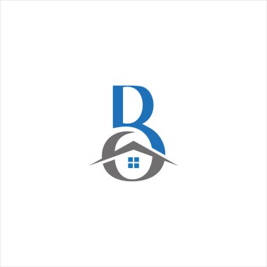 BO Letter monogramı İlk Logo Tasarım Şablonu Vektör İllüstrasyonu. BO zarif ve Profesyonel simge dekoru