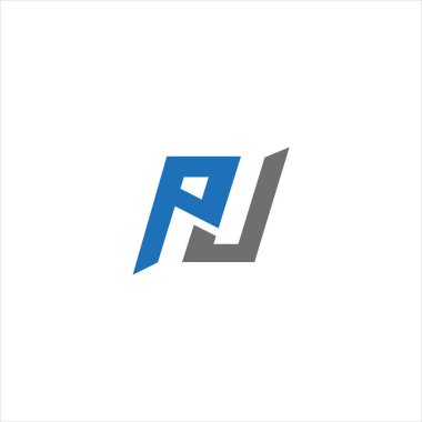 PJ Harf monogramı İlk Logo Tasarım Şablonu Vektör İllüstrasyonu. PJ zarif ve Profesyonel simge dekoru