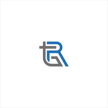 TGR TRG GTR GRT Letter Monogramı İlk Logo Tasarım Şablonu Vektör İllüstrasyonu. TGR TRG GTR GRT zarif ve Profesyonel simge arzusu