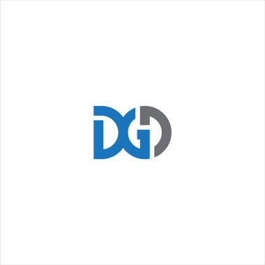 DGD Letter monogramı İlk düz, modern, soyut logo tasarımı. DGD zarif ve Profesyonel simge dekoru