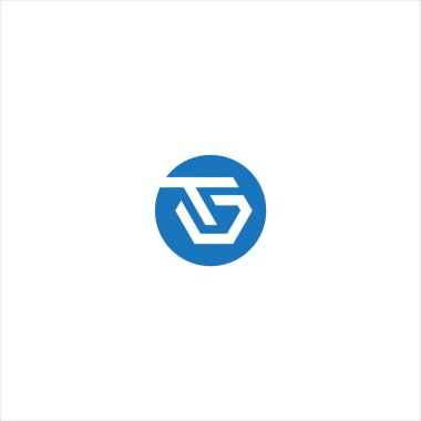 TG Letter monogramı İlk düz, modern, soyut logo tasarımı. TG zarif ve Profesyonel simge dekoru
