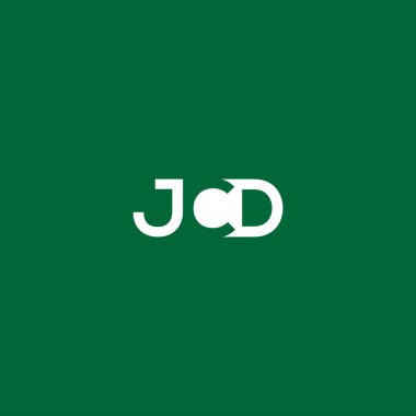 JCD Letter monogramı İlk düz, modern, soyut logo tasarımı. JCD zarif ve Profesyonel simge dekoru