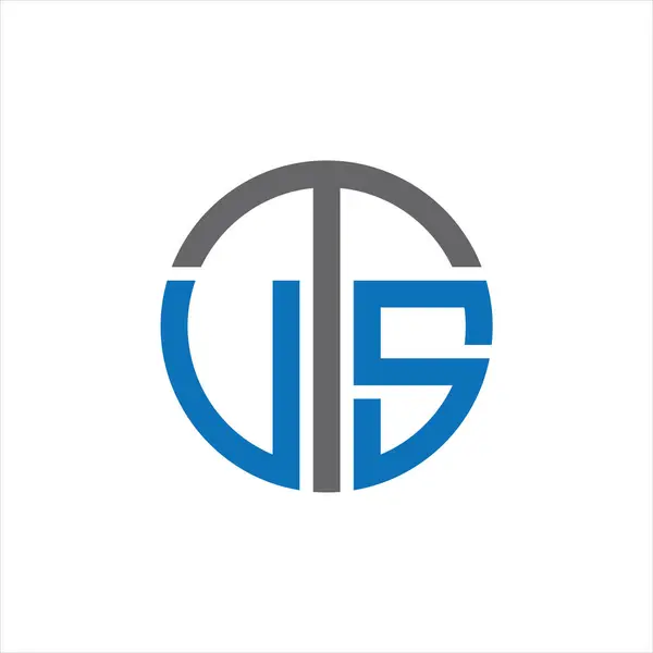 VTS Harf monogramı İlk Logo Tasarım Şablonu Vektör İllüstrasyonu. VTS zarif ve Profesyonel simge dekoru