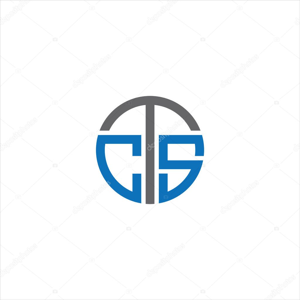 CTS Letter monogram Initial Logo Design Template Vector Illustration. CTS elegant and Professional icon desig