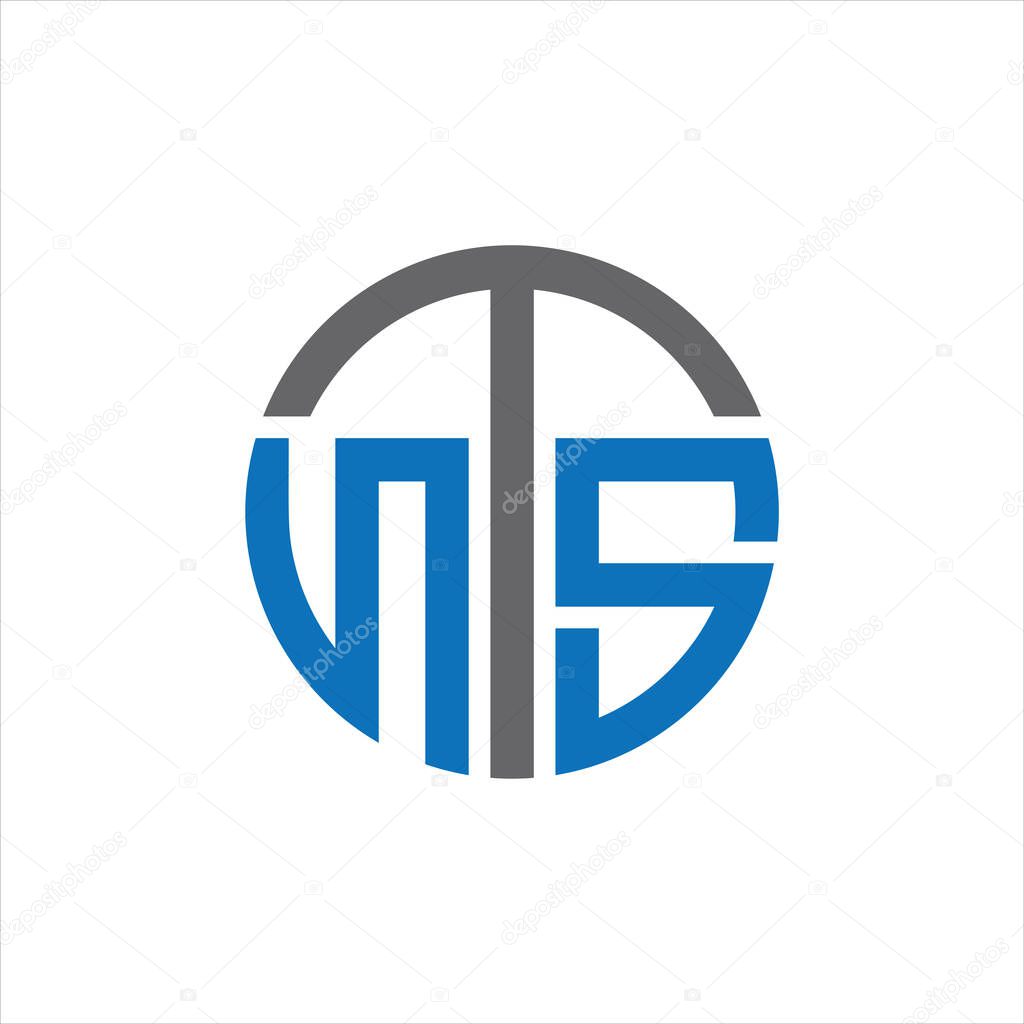 NTS Letter monogram Initial Logo Design Template Vector Illustration. NTS elegant and Professional icon desig