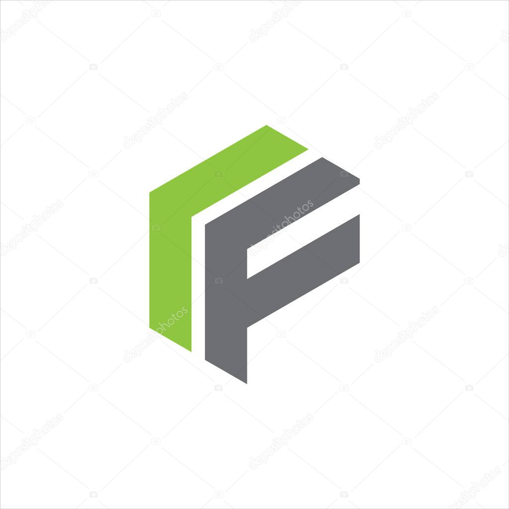 RF Letter monogram Initial Logo Design Template Vector Illustration. RF elegant and Professional icon desig