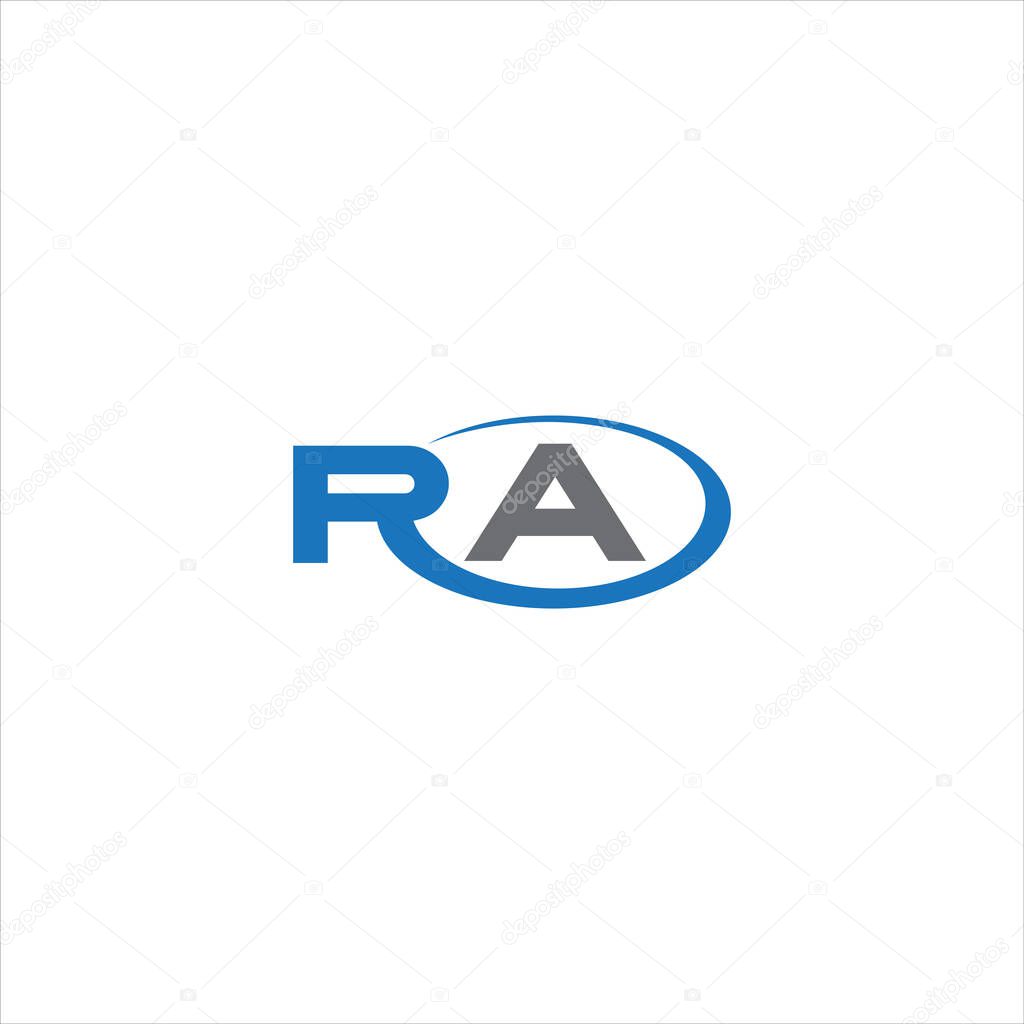 RA Letter monogram Initial Logo Design Template Vector Illustration. RA elegant and Professional icon desig