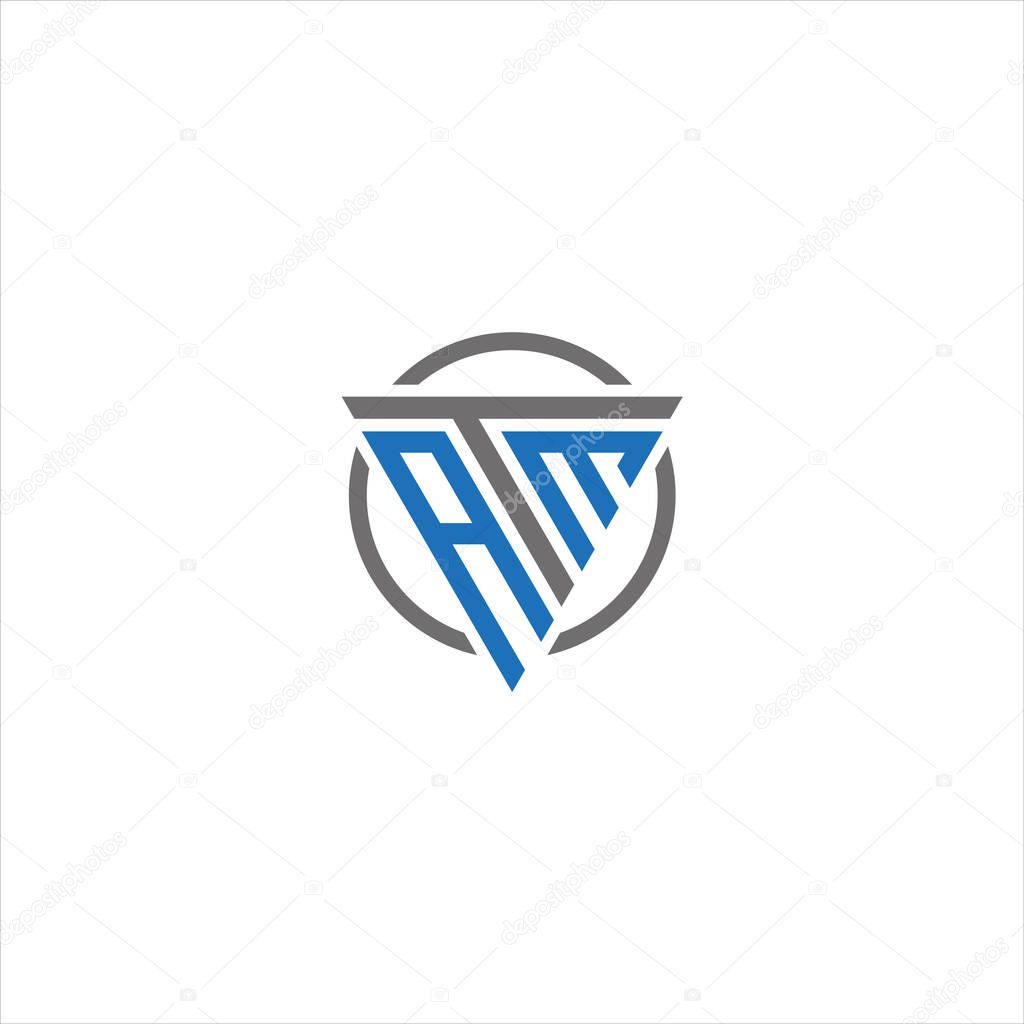 ATM Letter monogram Initial Logo Design Template Vector Illustration. ATM elegant and Professional icon desig