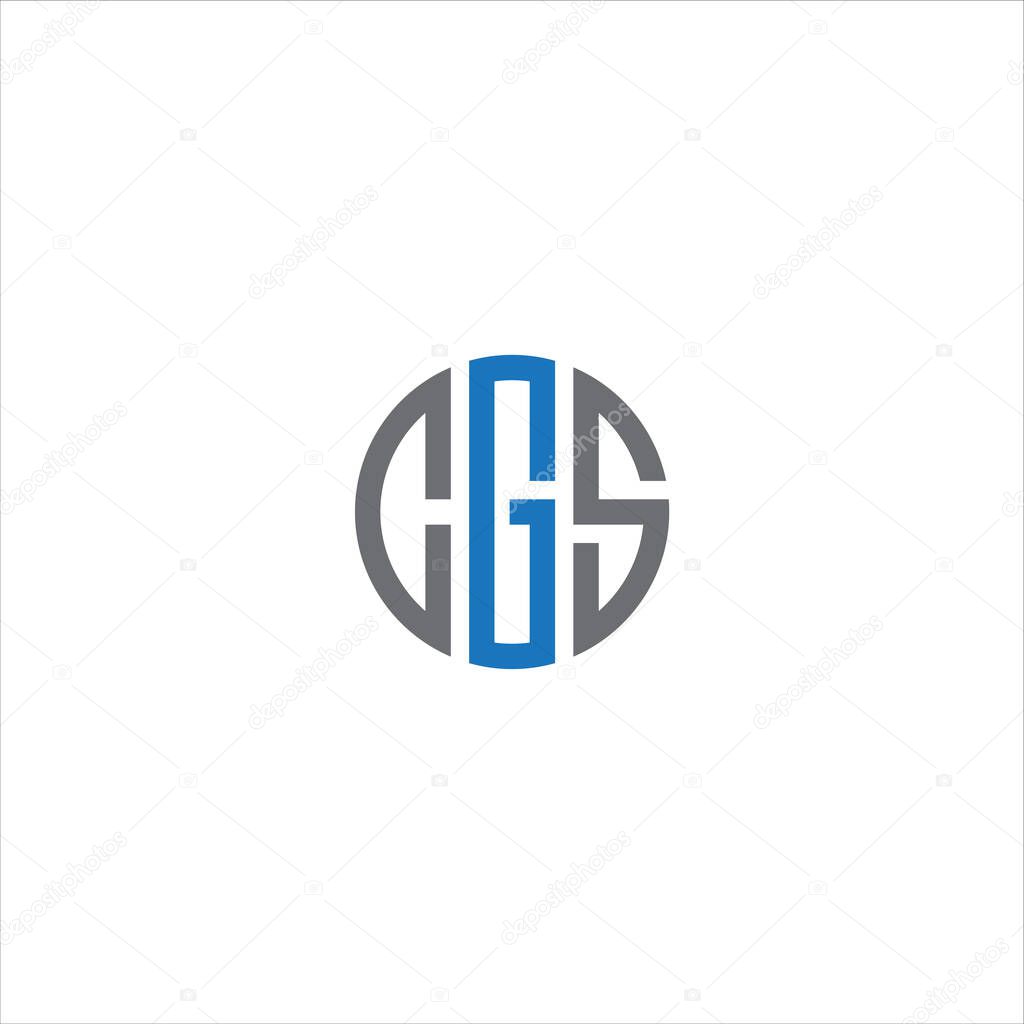 CGS Letter monogram Initial Logo Design Template Vector Illustration. CGS elegant and Professional icon desig
