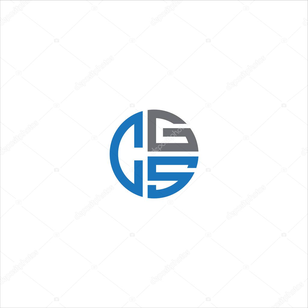 CGS Letter monogram Initial Logo Design Template Vector Illustration. CGS elegant and Professional icon desig