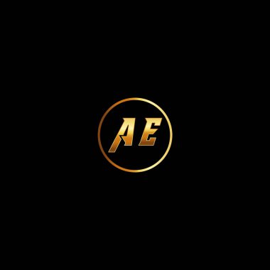 AE Letter monogramı İlk düz, modern, soyut logo tasarımı. AE zarif ve Profesyonel simge dekoru