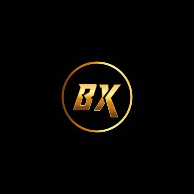 BX Letter monogramı İlk düz, modern, soyut logo tasarımı. BX zarif ve Profesyonel simge dekoru
