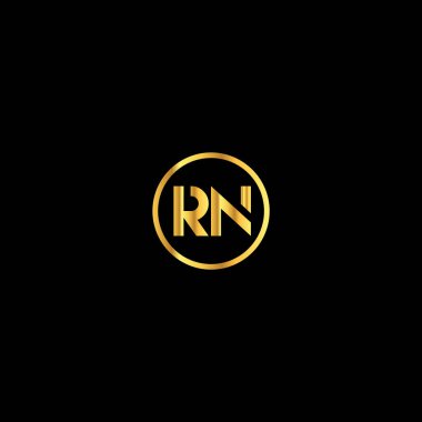 RN Letter monogramı İlk düz, modern, soyut logo tasarımı. RN zarif ve Profesyonel simge dekoru