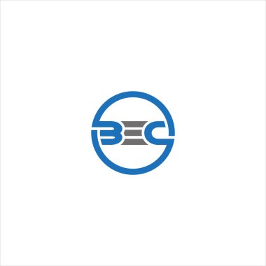 BEC Letter monogramı Eşsiz modern düz soyut logo tasarımı. BEC zarif ve Profesyonel simge dekoru
