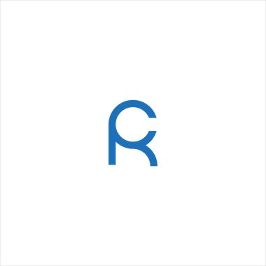 CR Letter monogramı Eşsiz modern düz soyut logo tasarımı. CR zarif ve Profesyonel simge dekoru