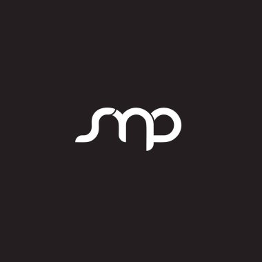 SMP Letter monogramı Eşsiz modern düz soyut logo tasarımı. SMP zarif ve Profesyonel simge dekoru
