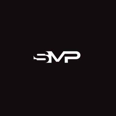 SMP Letter monogramı Eşsiz modern düz soyut logo tasarımı. SMP zarif ve Profesyonel simge dekoru