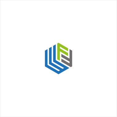 WFF Letter monogramı Eşsiz, modern, soyut logo tasarımı. WFF zarif ve Profesyonel simge dekoru