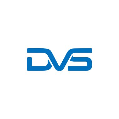 DVS Harf monogramı İlk Logo Tasarım Şablonu Vektör İllüstrasyonu. DVS zarif ve Profesyonel simge dekoru