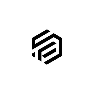 SF FS Letter monogramı İlk Logo Tasarım Şablonu Vektör İlülasyonu. SF FS zarif ve Profesyonel simge arzusu