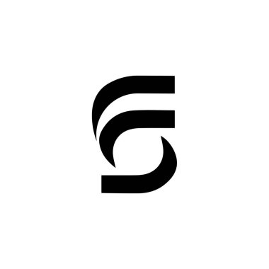 SF FS Letter monogramı İlk Logo Tasarım Şablonu Vektör İlülasyonu. SF FS zarif ve Profesyonel simge arzusu