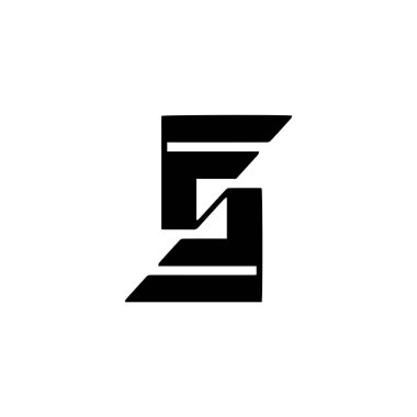SF FS Letter monogramı İlk Logo Tasarım Şablonu Vektör İlülasyonu. SF FS zarif ve Profesyonel simge arzusu