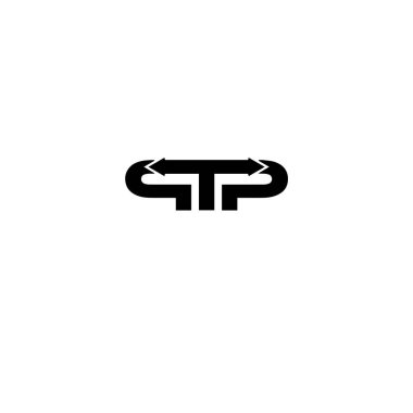 TPP Harf monogramı İlk Logo Tasarım Şablonu Vektör İllüstrasyonu. TPP zarif ve Profesyonel simge dekoru