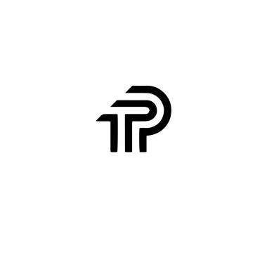 TPP Harf monogramı İlk Logo Tasarım Şablonu Vektör İllüstrasyonu. TPP zarif ve Profesyonel simge dekoru