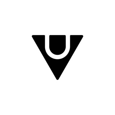 VU UV Letter monogramı İlk Logo Tasarım Şablonu Vektör İllüstrasyonu. VU UV zarif ve Profesyonel simge arzusu