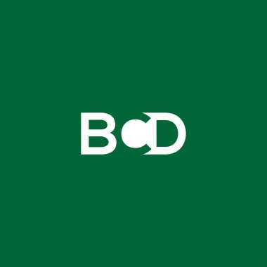 BCD Letter monogramı İlk düz, modern, soyut logo tasarımı. BCD zarif ve Profesyonel simge dekoru