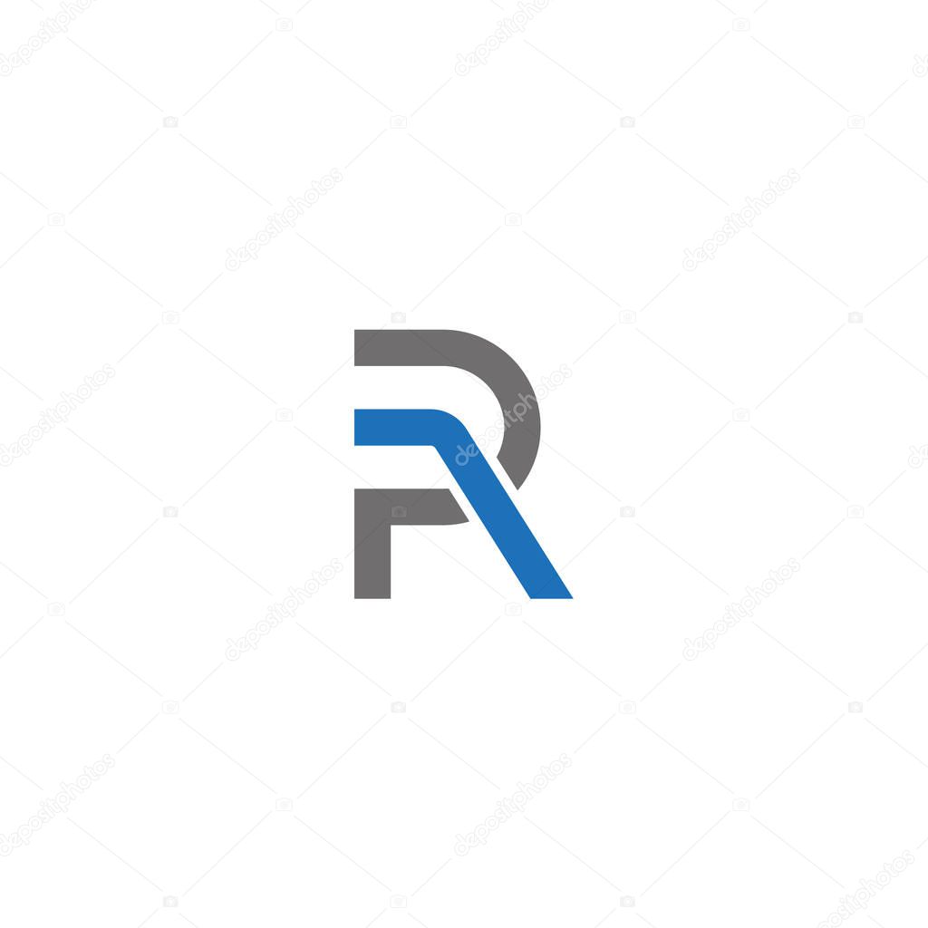 PR Letter monogram Initial Unique modern flat abstract logo design. PR elegant and Professional icon desig