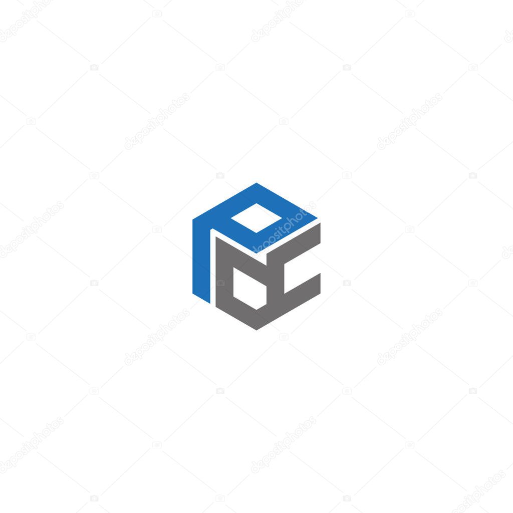 PR Letter monogram Initial Unique modern flat abstract logo design. PR elegant and Professional icon desig
