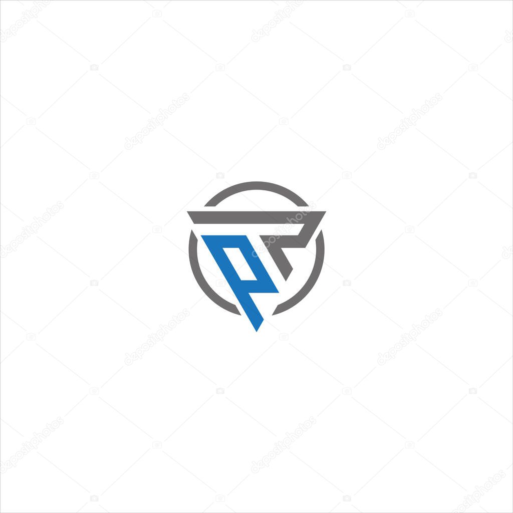 PR Letter monogram Initial Unique modern flat abstract logo design. PR elegant and Professional icon desig