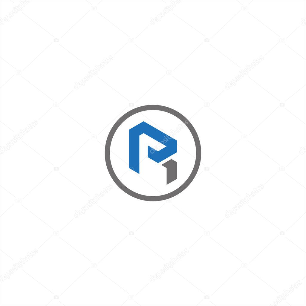 PR Letter monogram Initial Unique modern flat abstract logo design. PR elegant and Professional icon desig