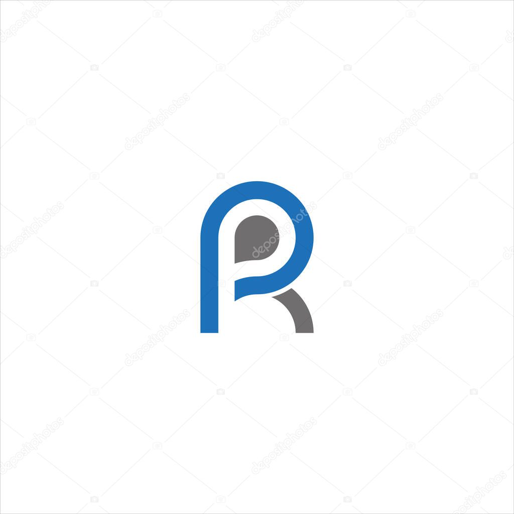 PR Letter monogram Initial Unique modern flat abstract logo design. PR elegant and Professional icon desig